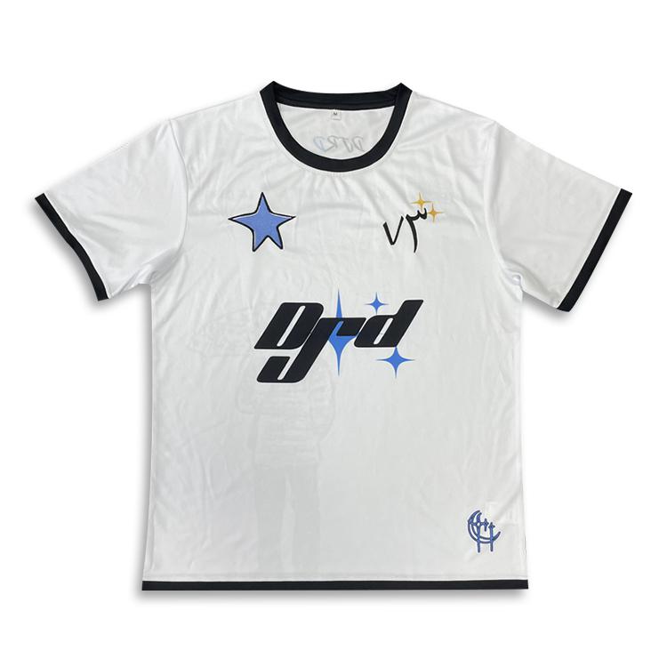 Sublimation tee shirts with embroidery logo